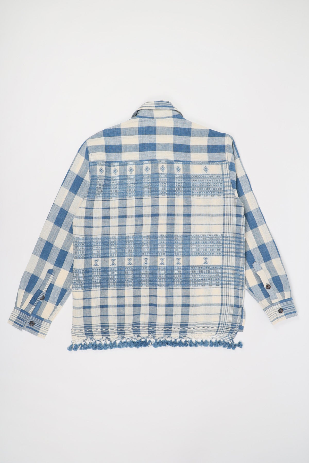Karu Research - Bhujodi Shirt - Indigo/Ecru - Canoe Club
