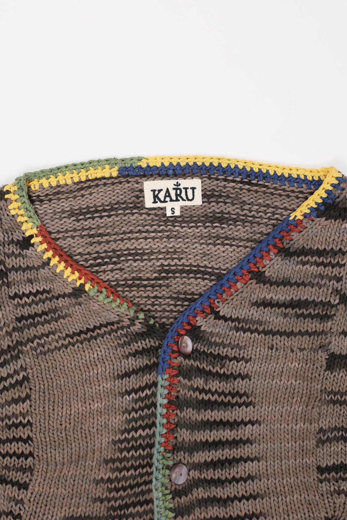 Karu Research - Natural Dyed Cardigan - Grey - Canoe Club