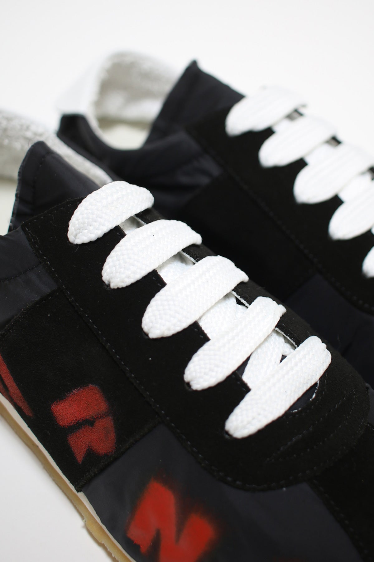 Marni - Big Foot Flat - Black/Lipstick - Canoe Club