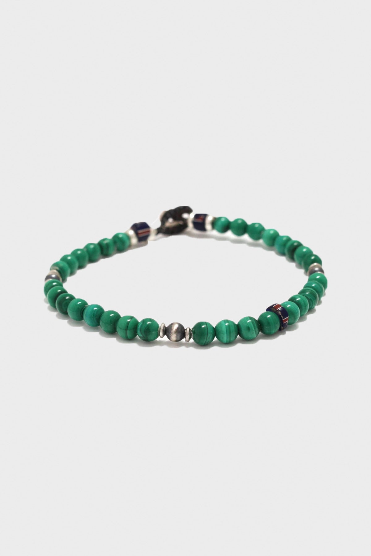 Mikia - Malachite and Sterling Silver Bracelet - Canoe Club