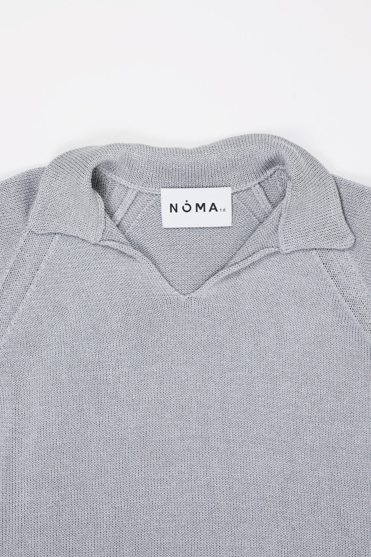 Noma t.d. - Skipper Neck Sweater - Grey - Canoe Club