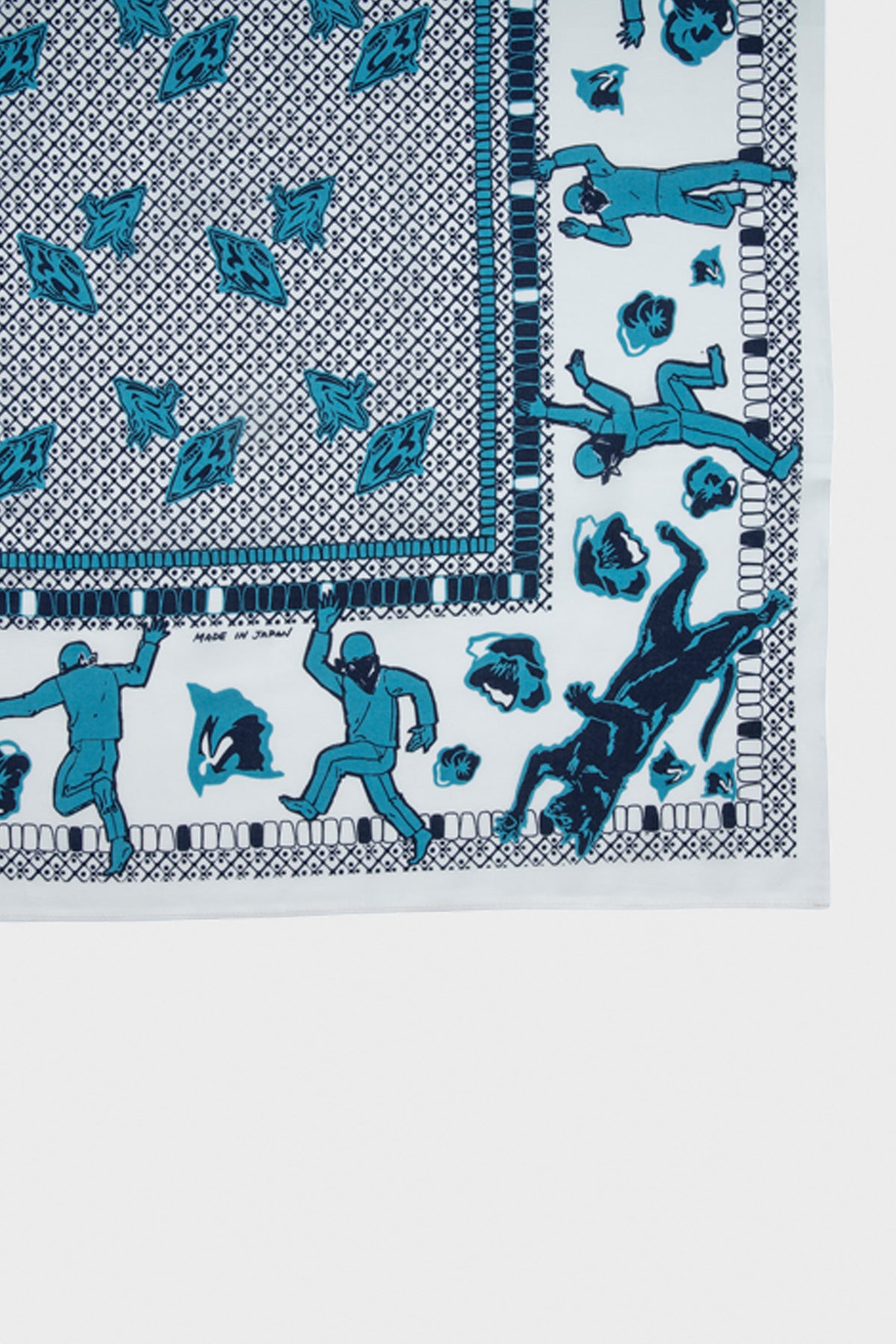 One Ear Brand - "Eejyanaika" Bandana - White Indigo - Canoe Club