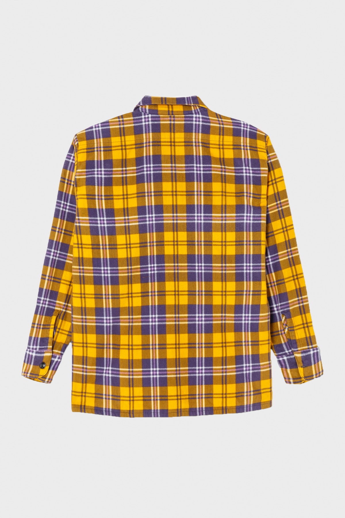 RE/DONE - 50s Plaid Straight Bottom Shirt - Yellow/Purple - Canoe Club