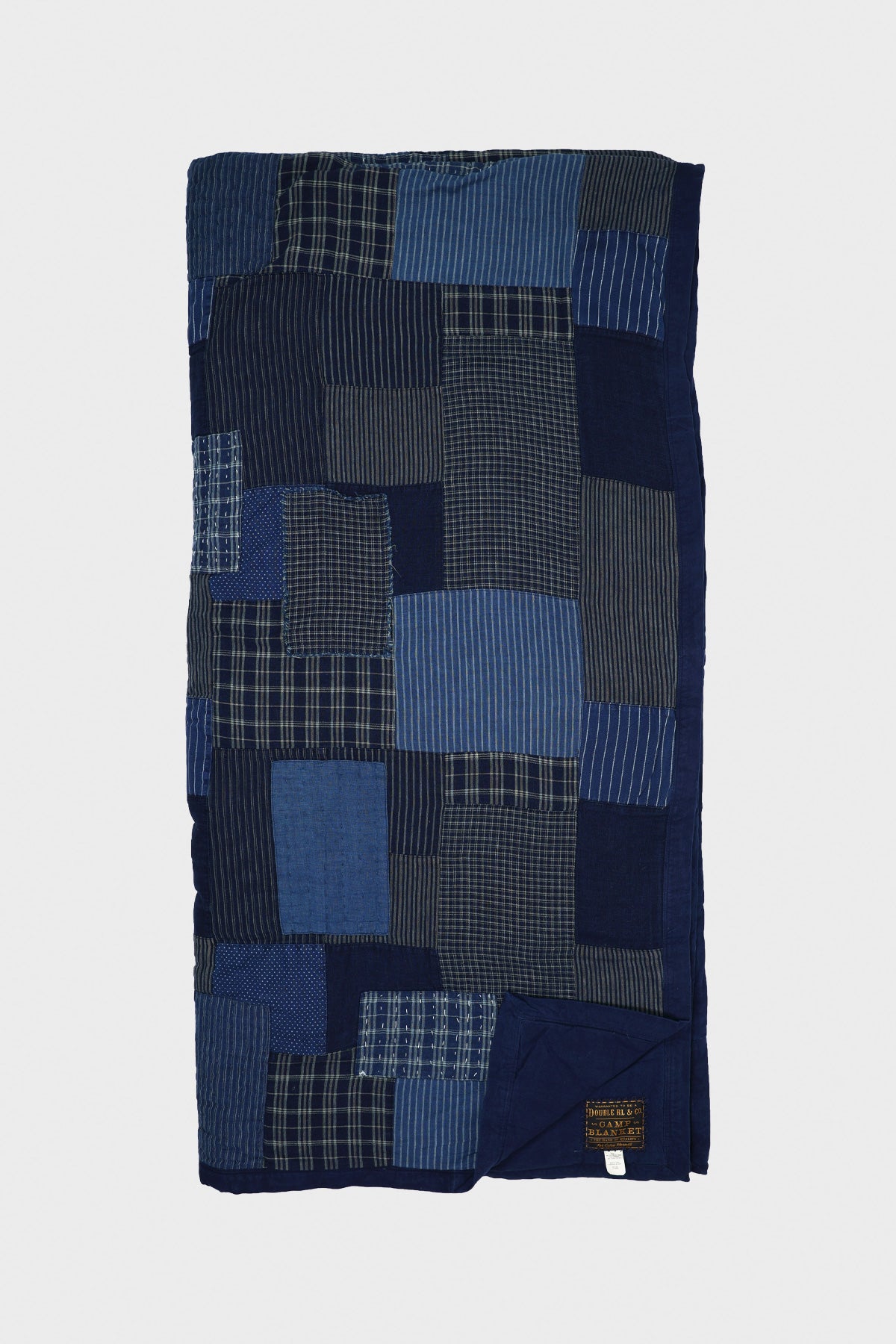 RRL - Patchwork Quilt - Indigo/Cream - Canoe Club