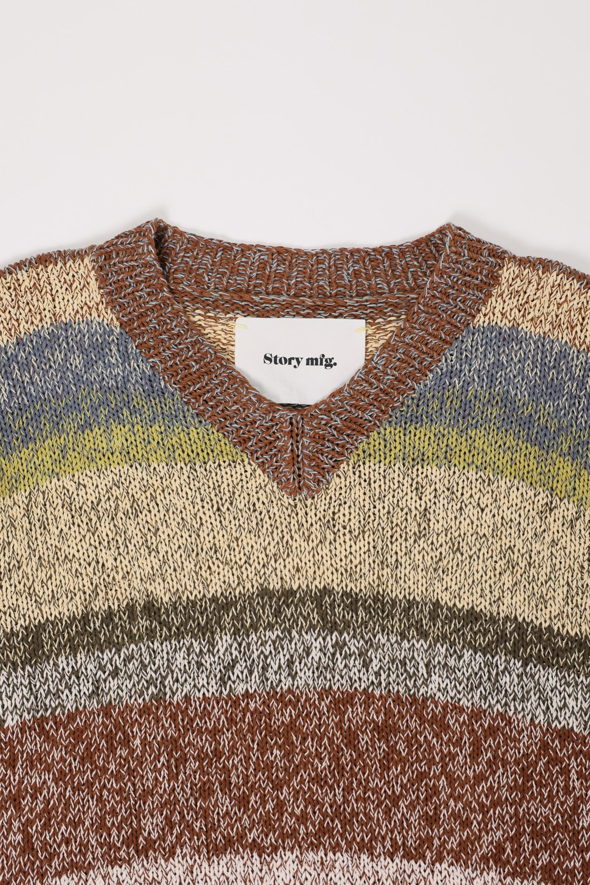 Story Mfg. - Keeping Jumper Treefall Handknit - Olive - Canoe Club