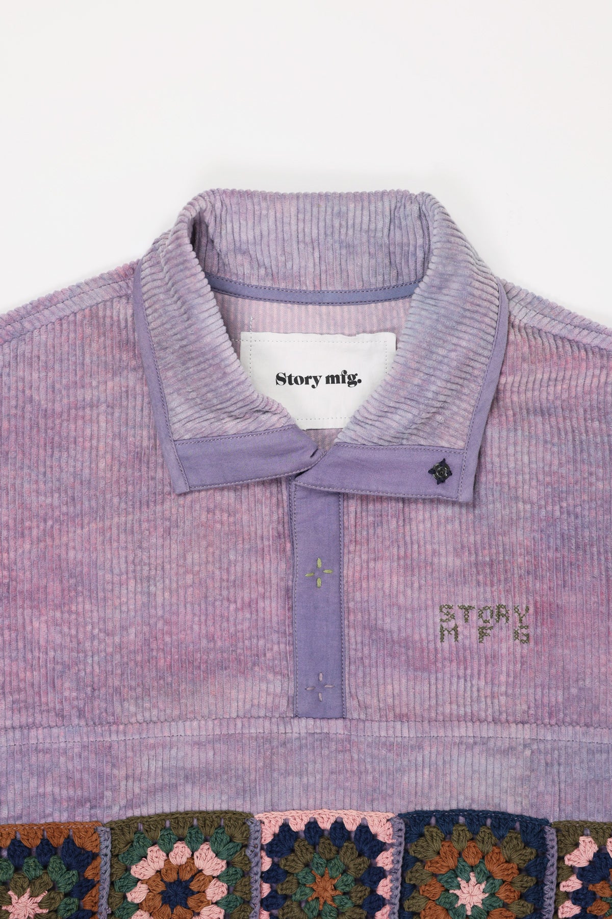 Story Mfg. - Polite Pullover - Purple Corduroy - Canoe Club