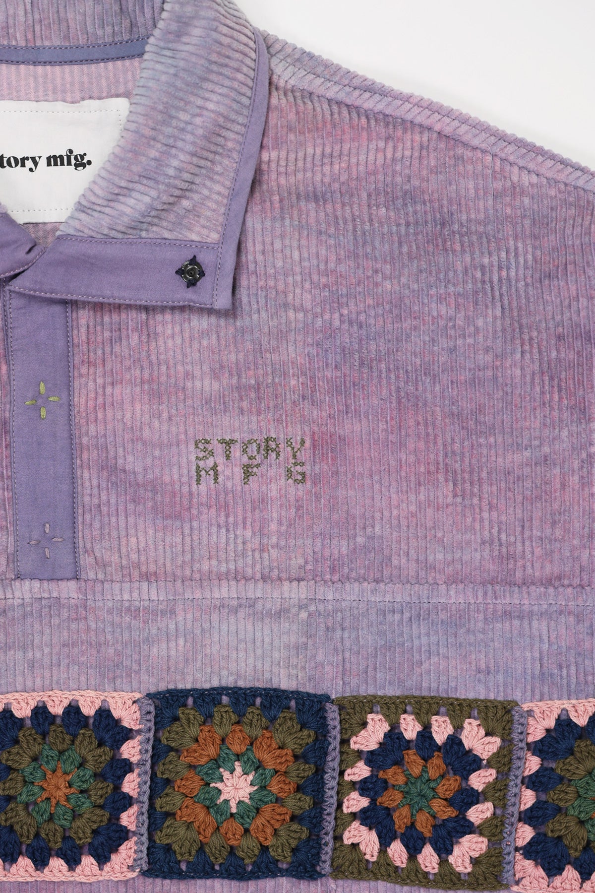 Story Mfg. - Polite Pullover - Purple Corduroy - Canoe Club