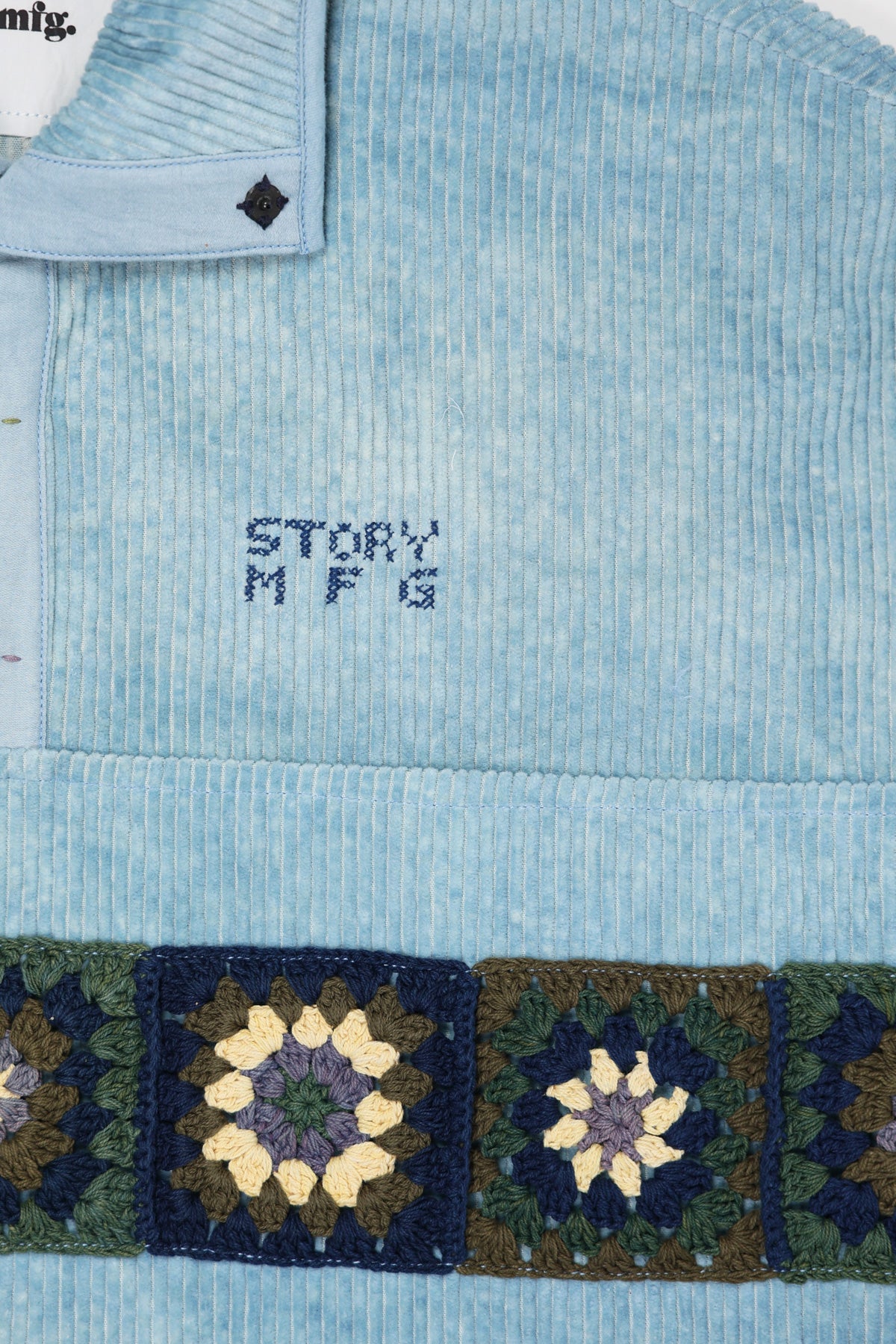 Story Mfg. - Polite Pullover - Sky Corduroy - Canoe Club