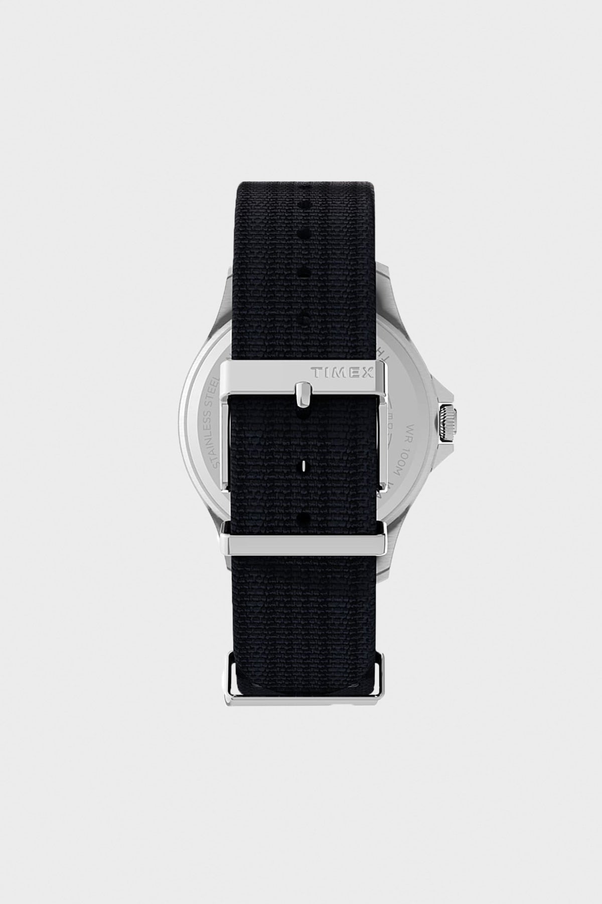 Timex - Navi XL Fabric Slip-Thru Strap Watch - Stainless/Navy - Canoe Club