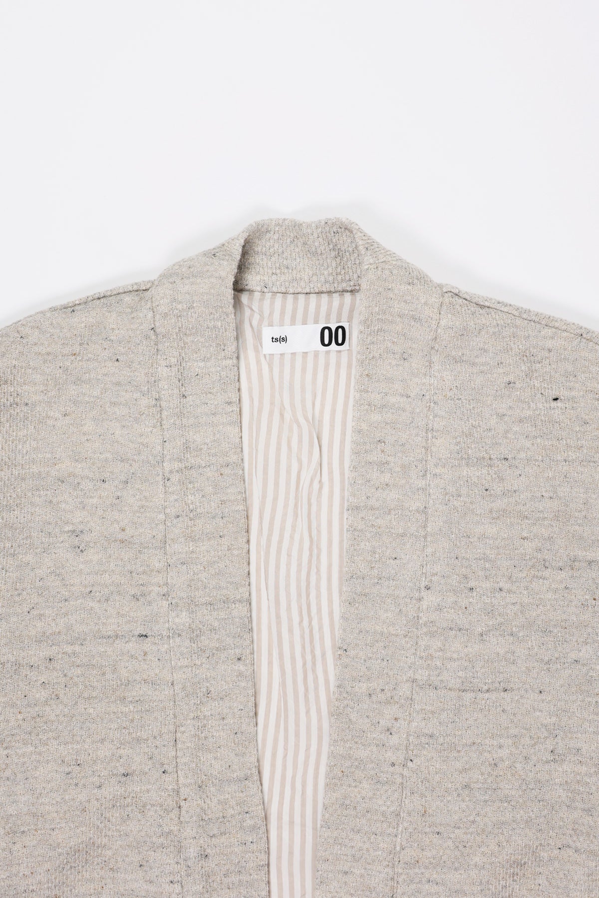 ts(s) - Honeycomb Jersey Lined Easy Cardigan - Beige - Canoe Club