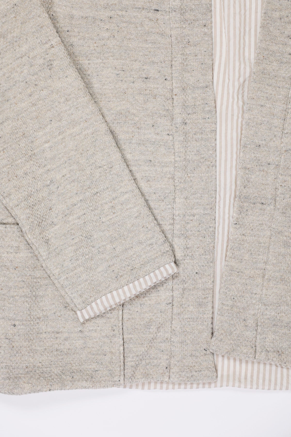 ts(s) - Honeycomb Jersey Lined Easy Cardigan - Beige - Canoe Club
