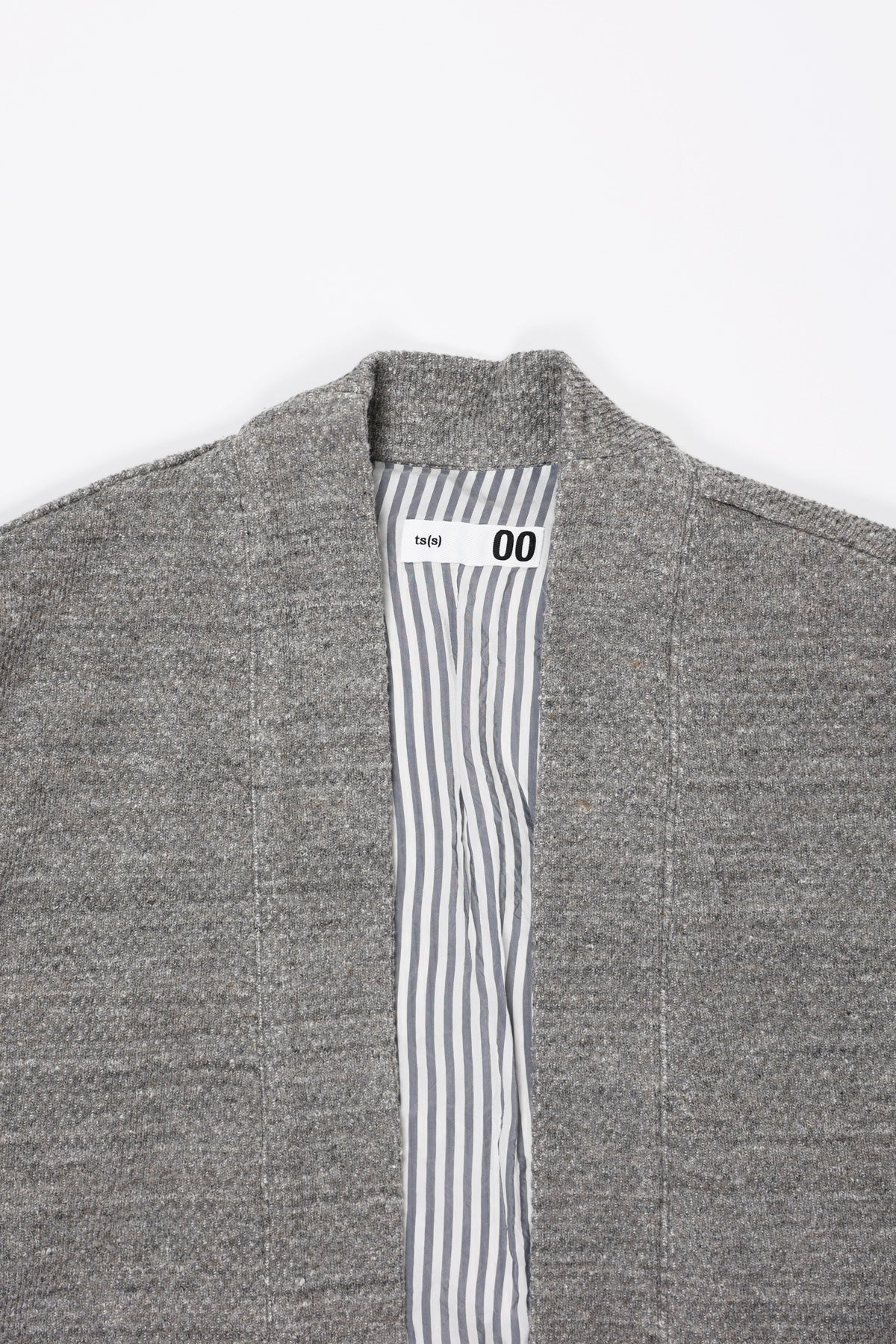 ts(s) - Honeycomb Jersey Lined Easy Cardigan - Gray - Canoe Club