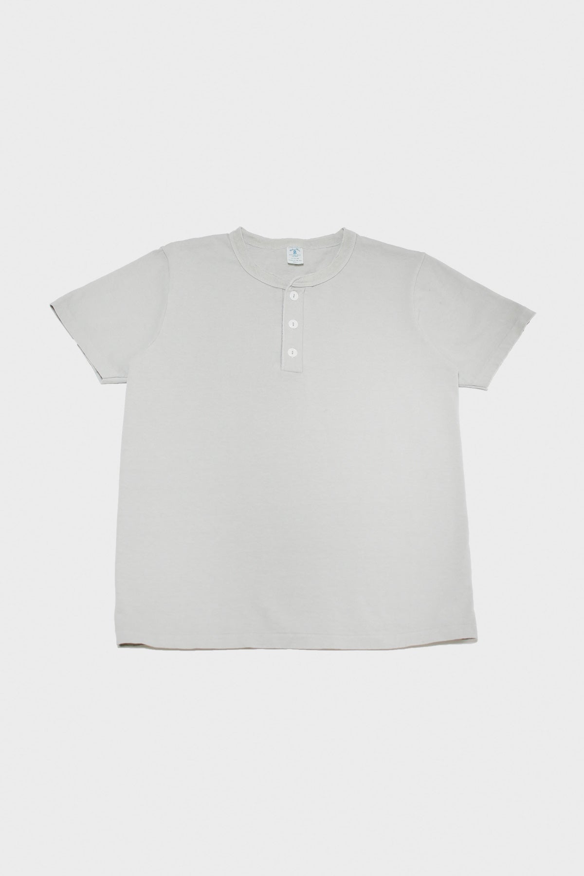 Velva Sheen - Short Sleeve Henley - Grey Pigment Dye - Canoe Club