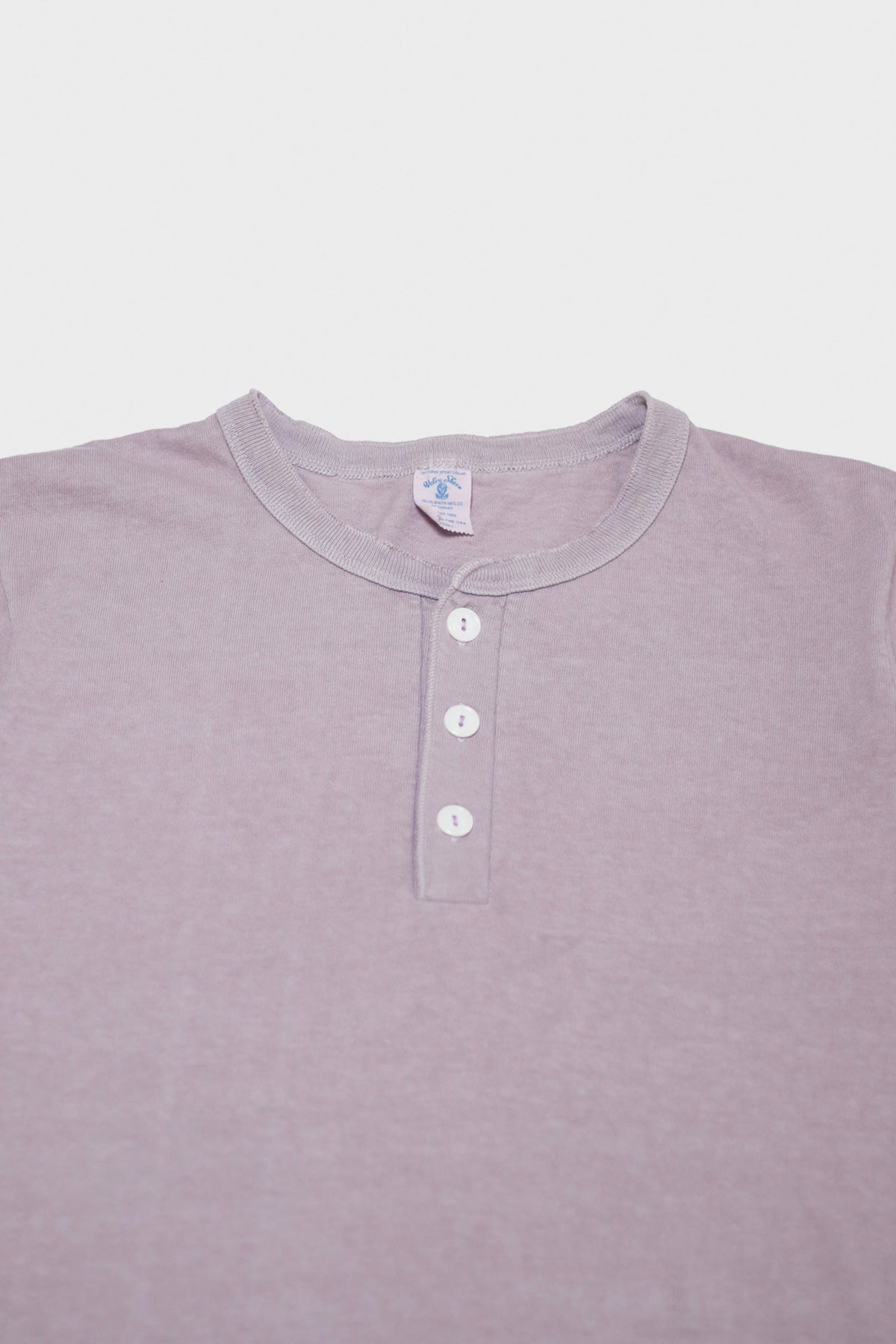 Velva Sheen - Short Sleeve Henley - Wisteria Pigment Dye - Canoe Club