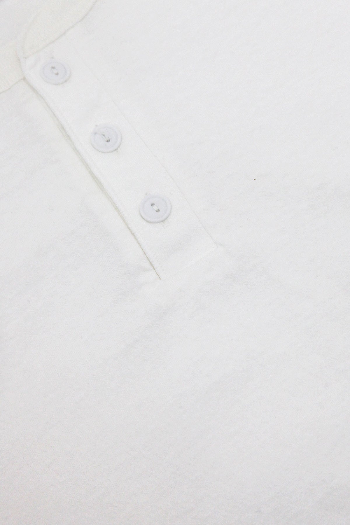 Velva Sheen - Tubular Knit Henley - White - Canoe Club