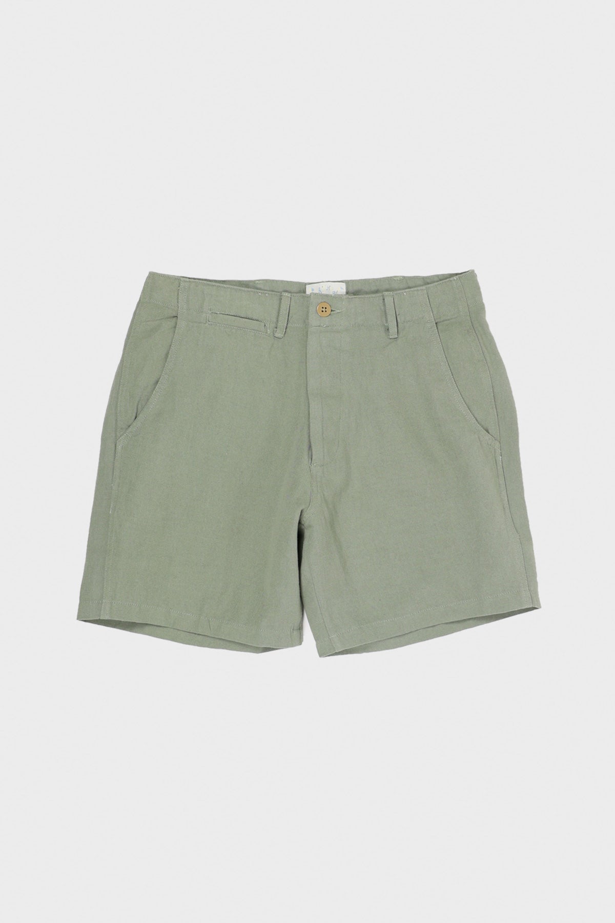 Wythe - Cotton/Linen Shorts - Faded Olive - Canoe Club