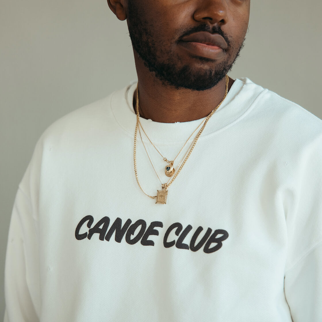 Canoe Club Sweatpants, crewnecks and hoodie feature