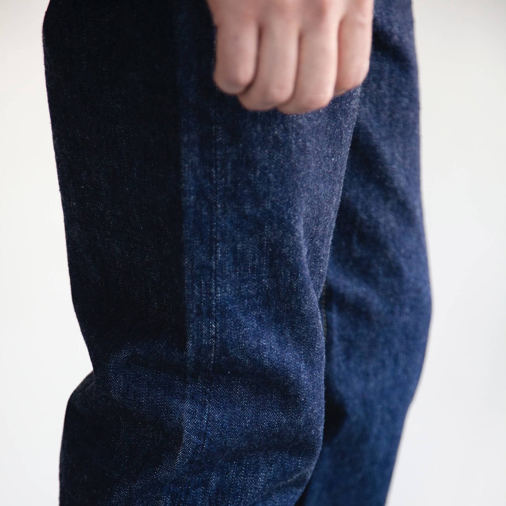 all the details about orslow 105 standard denim - detail, fit and construction feature