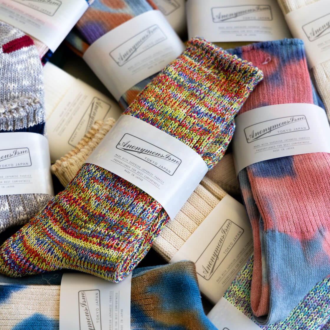 anonymous ism socks feature. The how and why of the best socks on the planet. Made in Japan