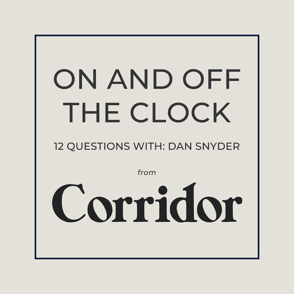 Interview with corridor nyc designer dan snyder