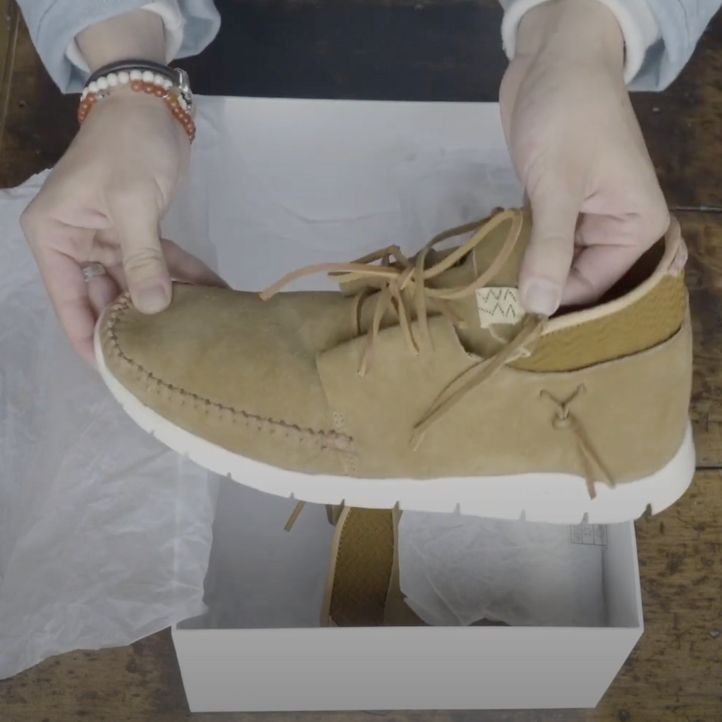 Unboxing the Visvim Ute Moc Trainer in Camel