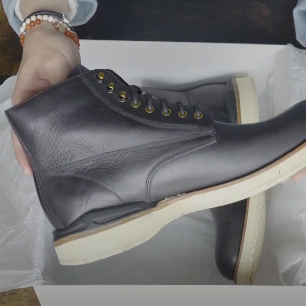 unboxing visvim's virgil boot in black