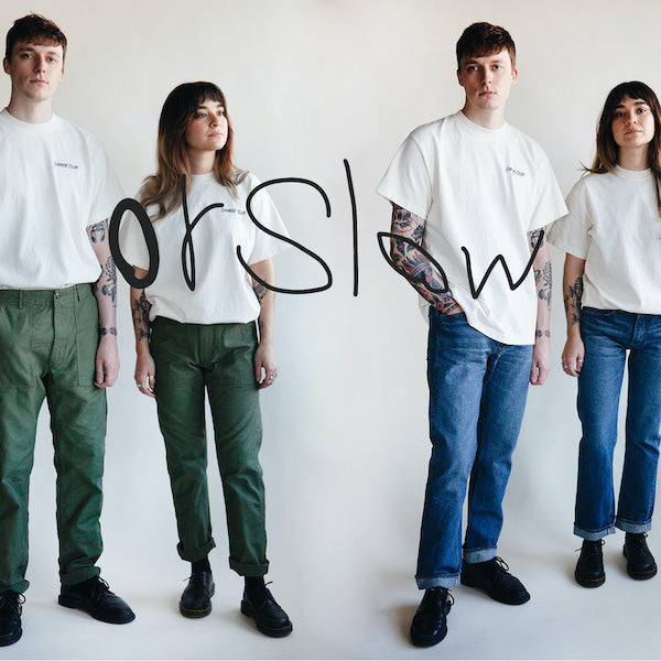 orSlow pants details and fitfeaturing 107 Ivy Denim, 105 Standard Denim, Slim Fit Fatigue Pants, the New Yorker Pant and Slim Fit Army Trousers (Chinos) in classic Khaki...