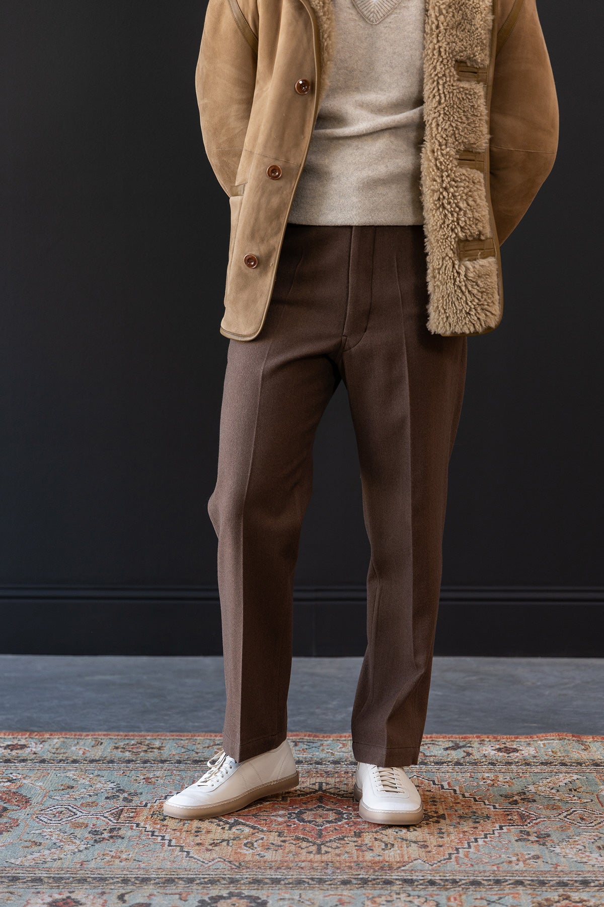 Lemaire - Maxi Chino Pants - Mushroom - Canoe Club