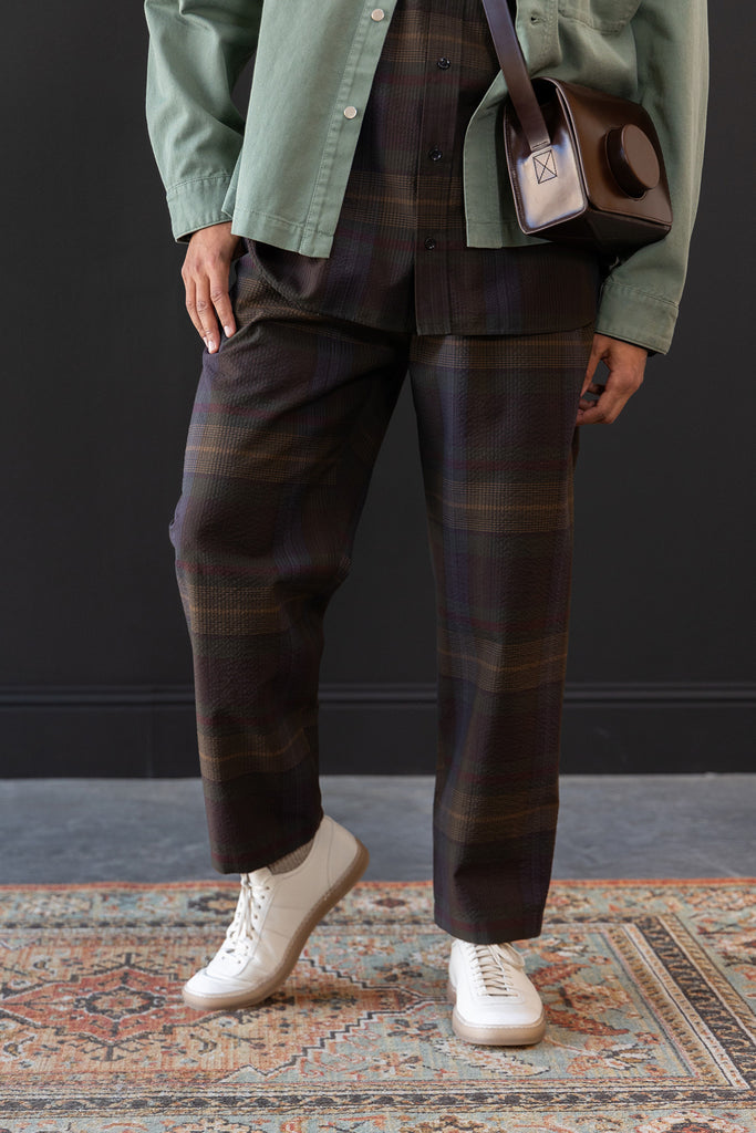 Lemaire - Relaxed Pants - Khaki/Burgundy - Canoe Club