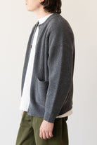 FrizmWORKS - Heavy Wool Round Cardigan - Dark Gray - Canoe Club