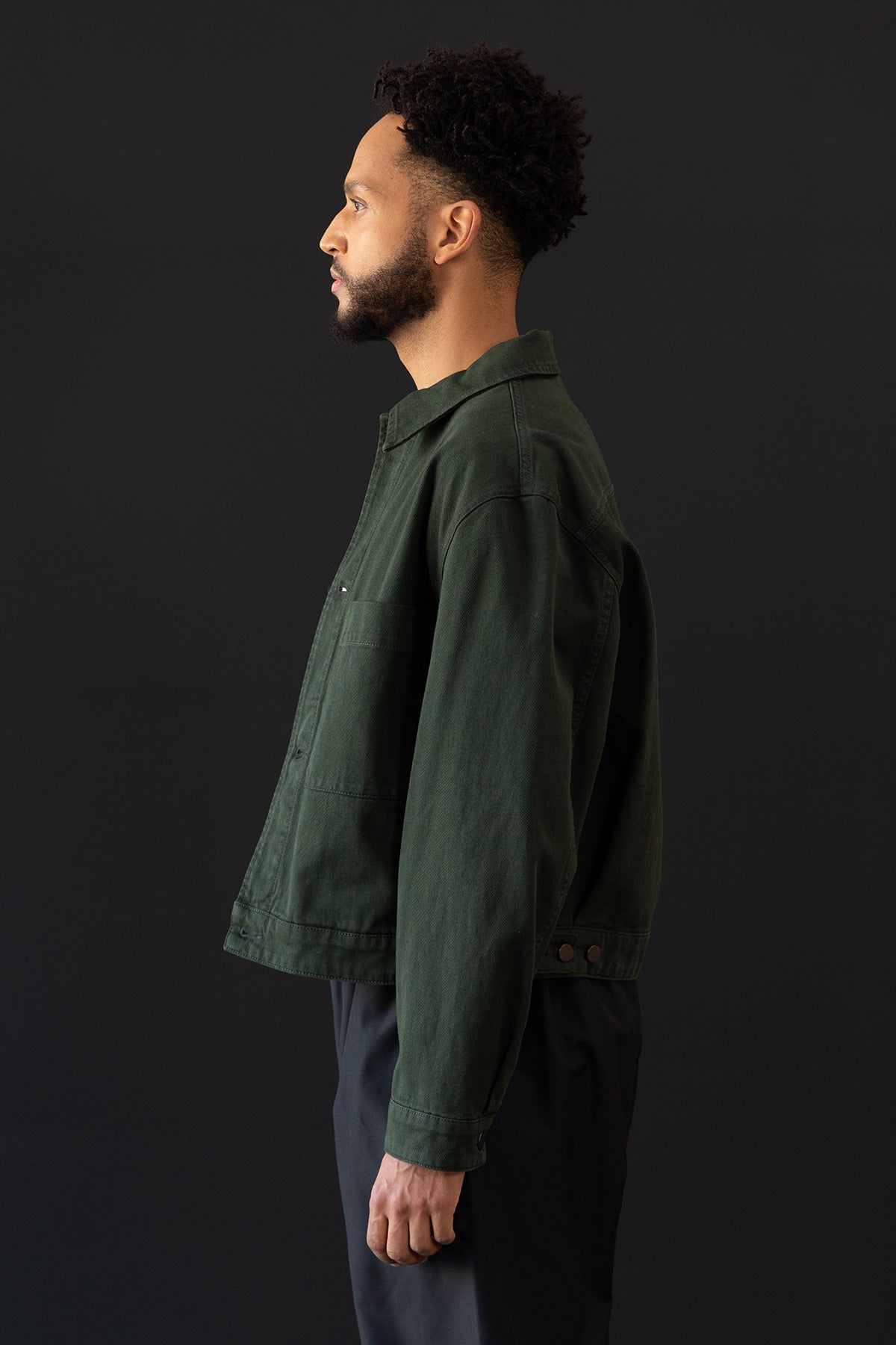 Lemaire - Boxy Trucker Jacket - Green - Canoe Club