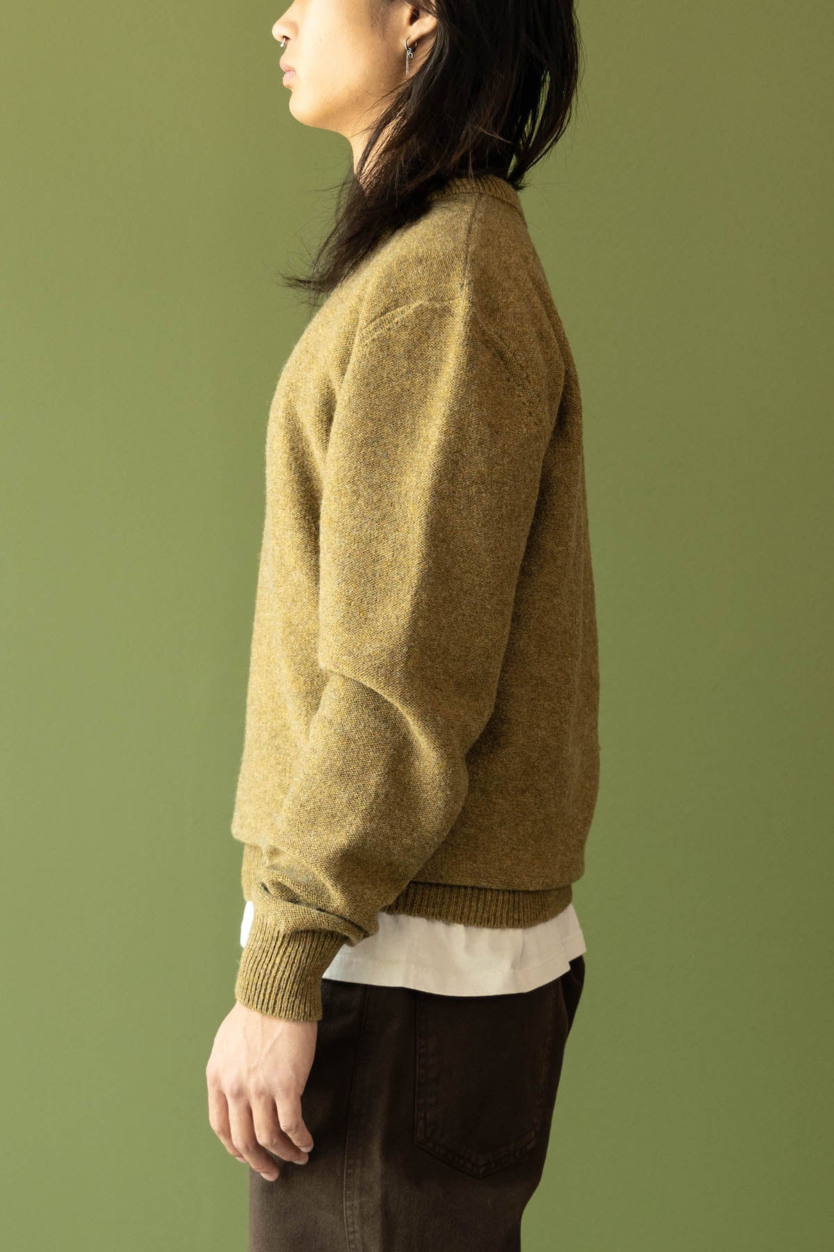 Lemaire - V-Neck Sweater - Dark Mustard - Canoe Club