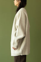 Lemaire - Felted Cardi Coat - Chalk - Canoe Club
