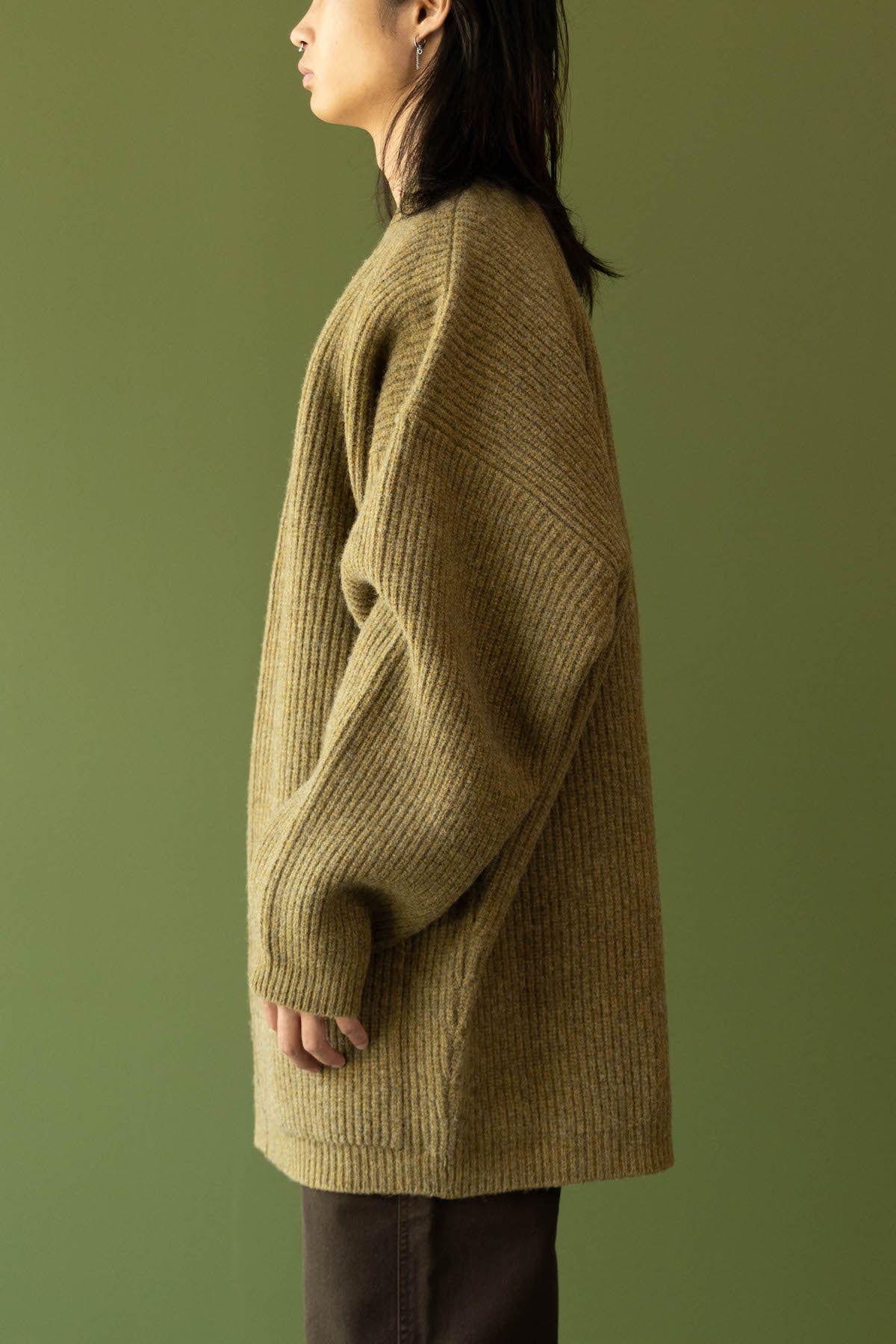 Lemaire - Felted Cardi Coat - Dark Mustard - Canoe Club