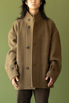 Lemaire - Boxy Duffle Coat - Olive Brown - Canoe Club