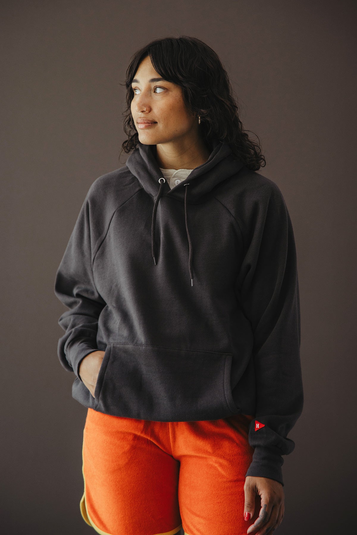 Healthknit - Classic Sweat Hoodie - Faded Black - Canoe Club