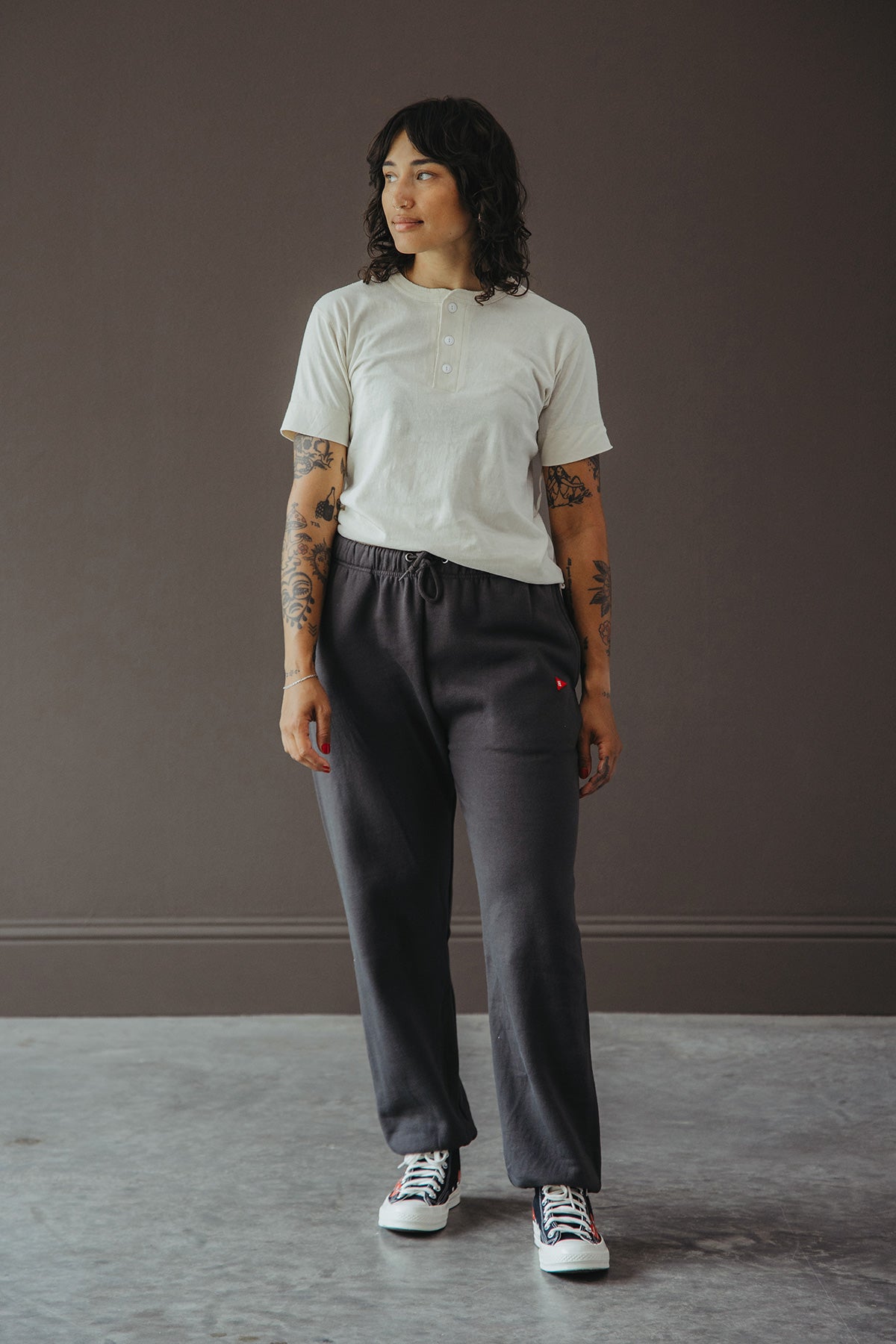 Healthknit - Classic Sweat Gym Pants - Faded Black - Canoe Club