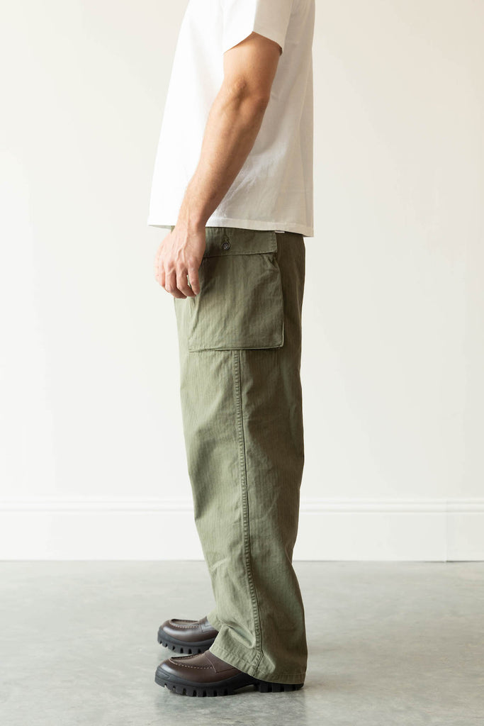 orSlow - US Army 2 Pocket Cargo Pants - Green - Canoe Club