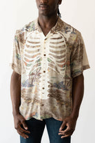 Kapital - Rayon KAMEHAMEHA BONE WRANGLE Collar Aloha - Brown - Canoe Club