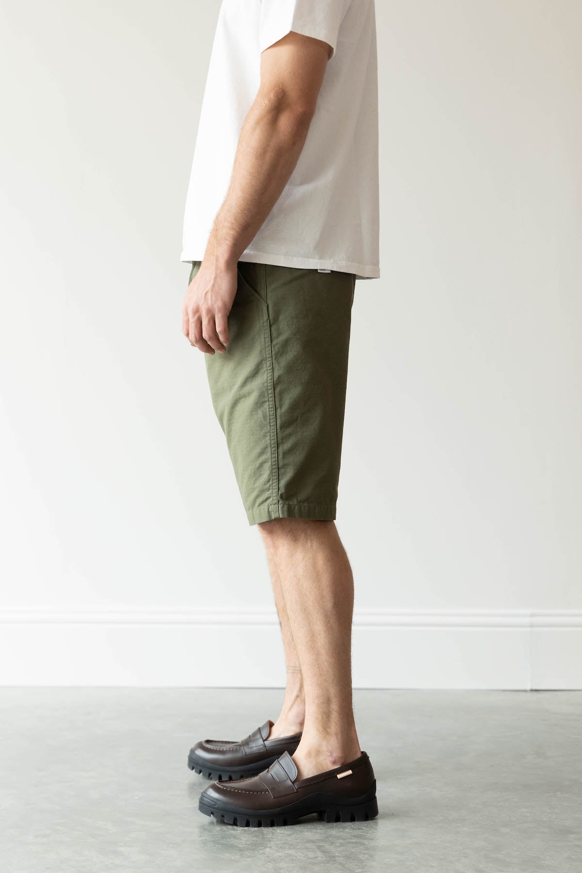 orSlow - New Yorker Shorts - Army Green - Canoe Club