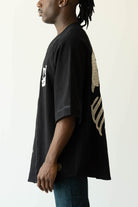 Kapital - 16/-Densed Jersey Baseball Shirt (BONE) - Black - Canoe Club