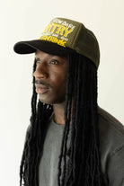 Kapital - KOUNTRY DIRTY SHRINK Trucker CAP - Gold x Burgundy - Canoe Club