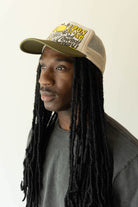 Kapital - CONEYCOWBOWY Trucker CAP - Dark Green x Ecru - Canoe Club