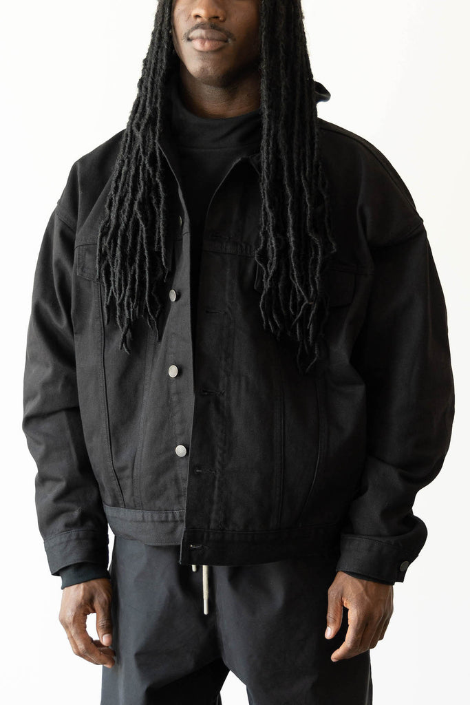 Fear of God Essentials - Denim Jacket - Jet Black - Canoe Club