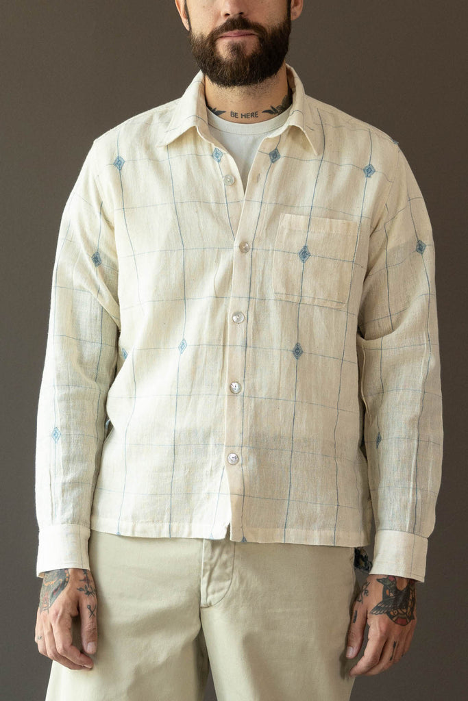 Karu Research - Longsleeve Shirt - Bhujodi Weaving - Canoe Club