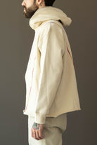 Karu Research - Rabari Stitch Hoodie - Ecru/Red/Yellow - Canoe Club
