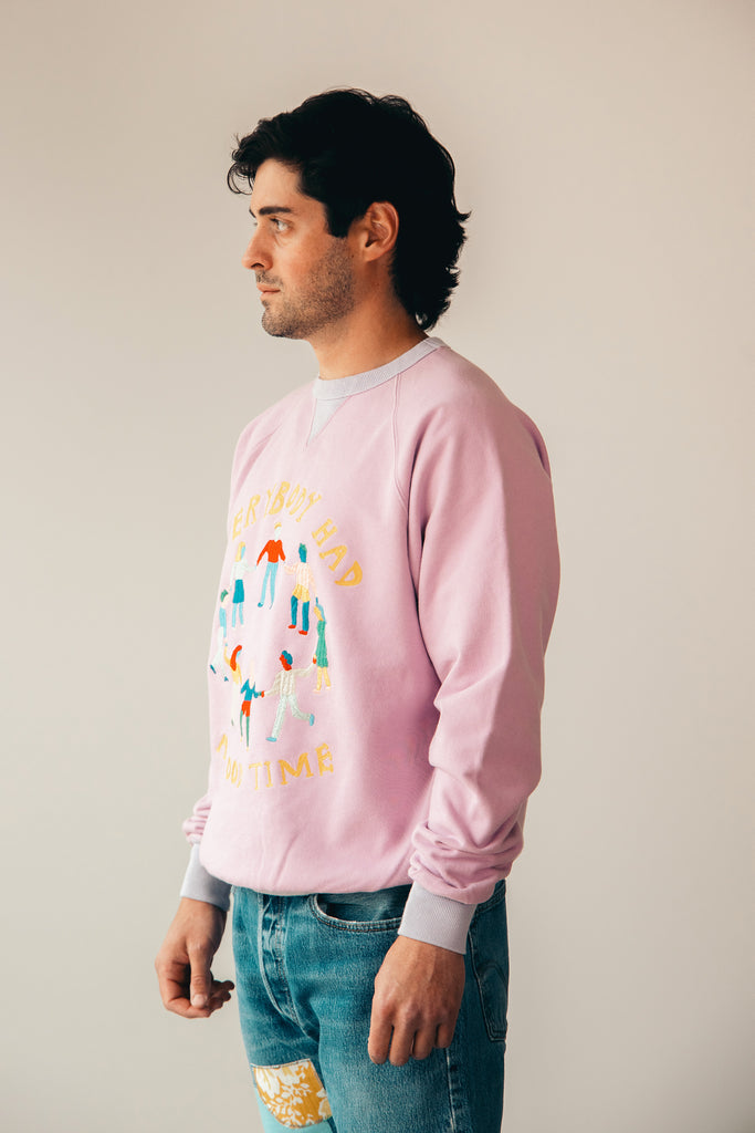 Samuel Zelig - Everybody Crewneck - Pink - Canoe Club