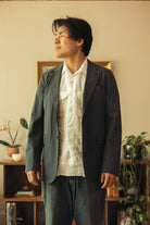 Beams Plus - 3B Travel Jacket Comfort Cloth - Charcoal - Canoe Club