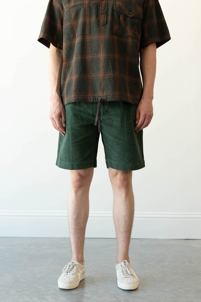 FrizmWORKS - Corduroy Loop Shorts - Hunter Green - Canoe Club