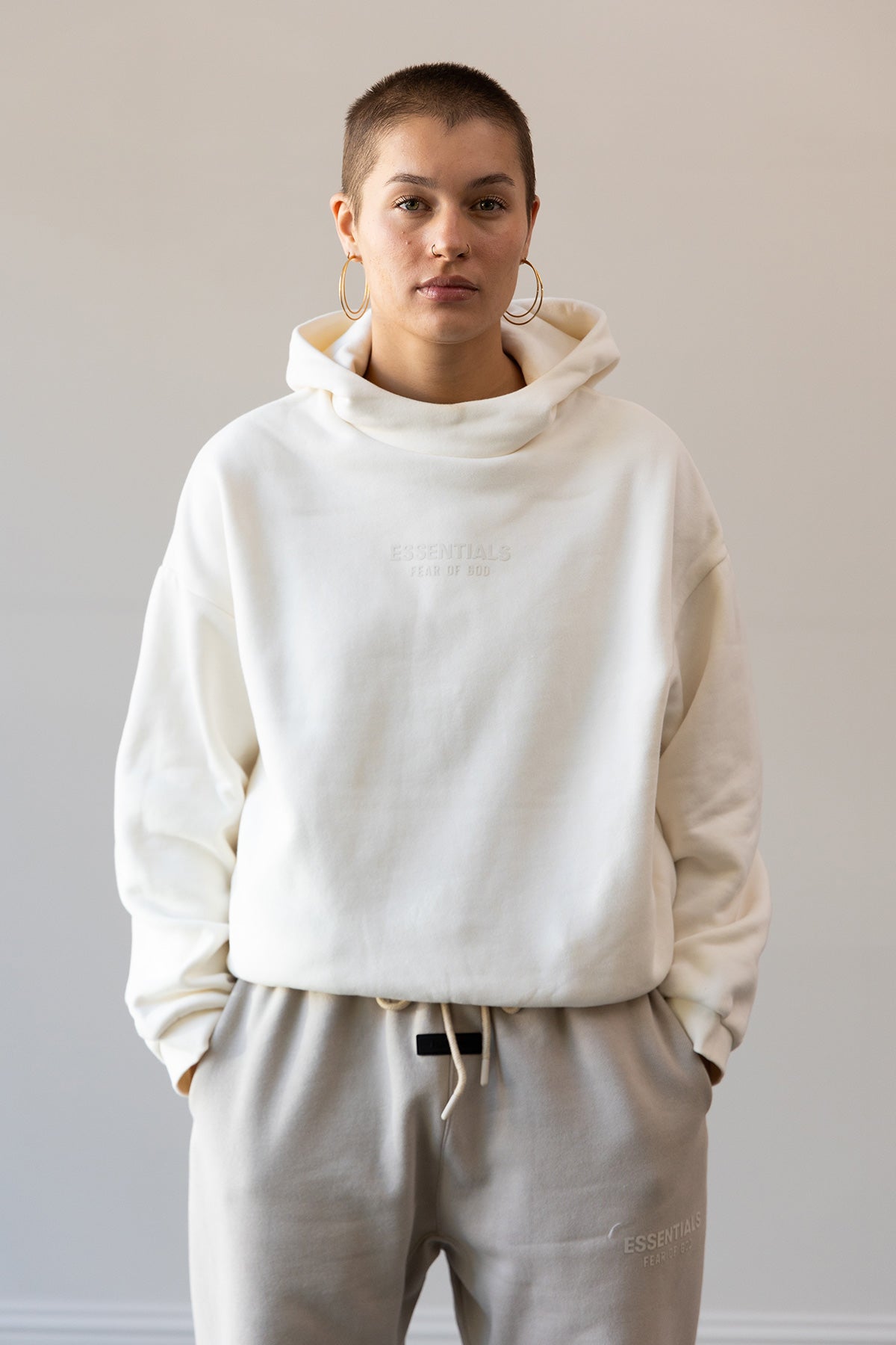 Fear of God Essential Hoodie Cloud Dancer Canoe Club